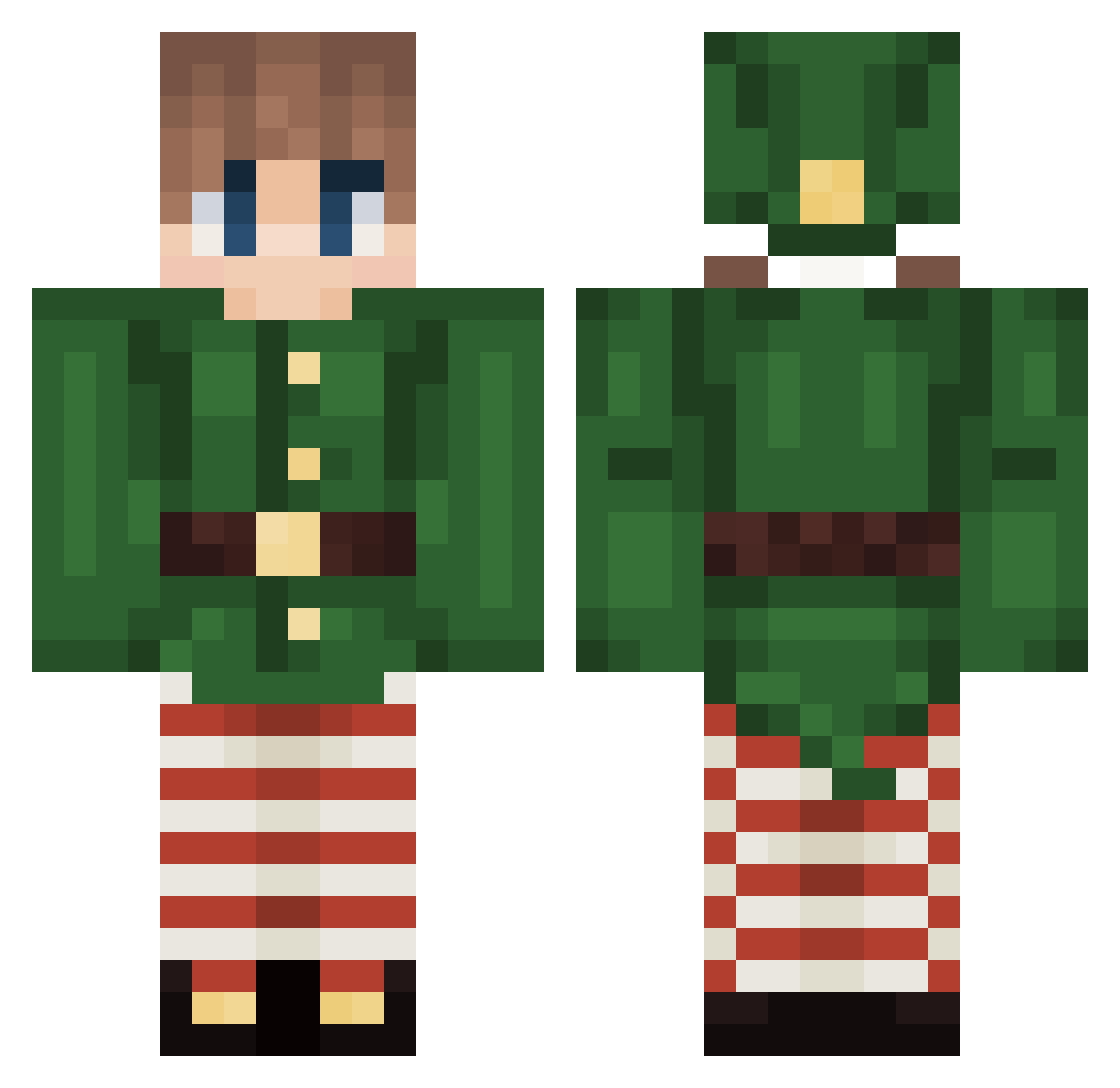 Wpesiekk Minecraft skin, front and back view