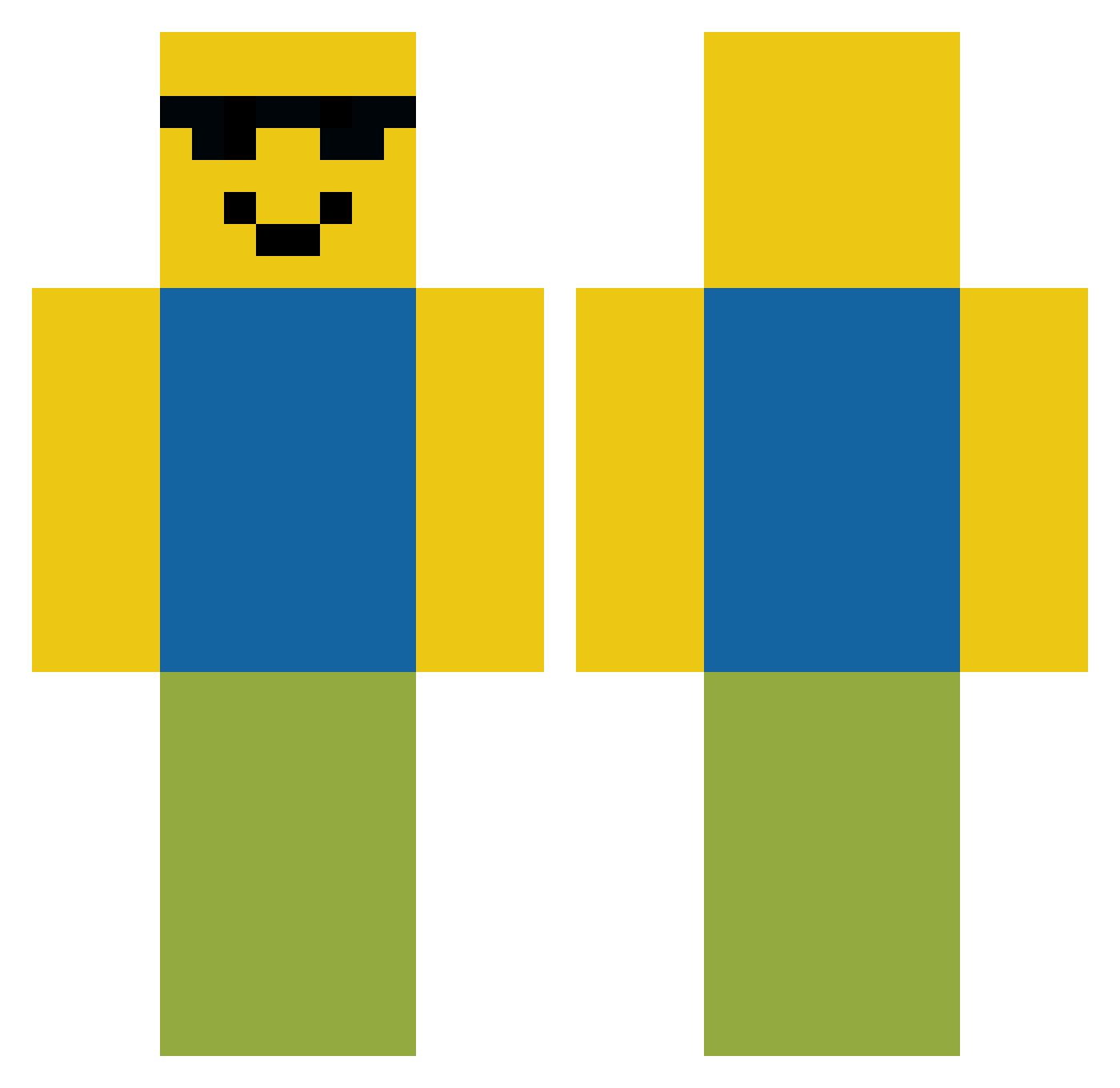 suhawn0620 Minecraft skin, front and back view