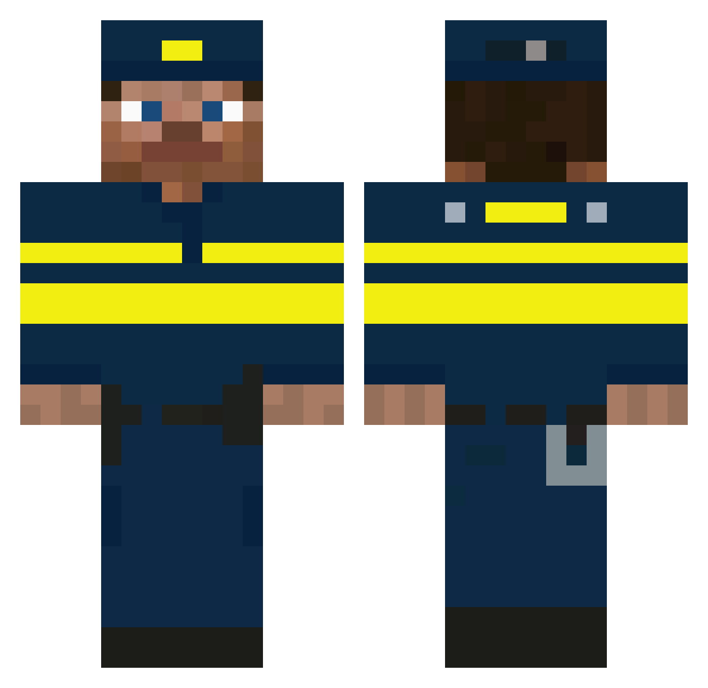 Iddo_K Minecraft skin, front and back view