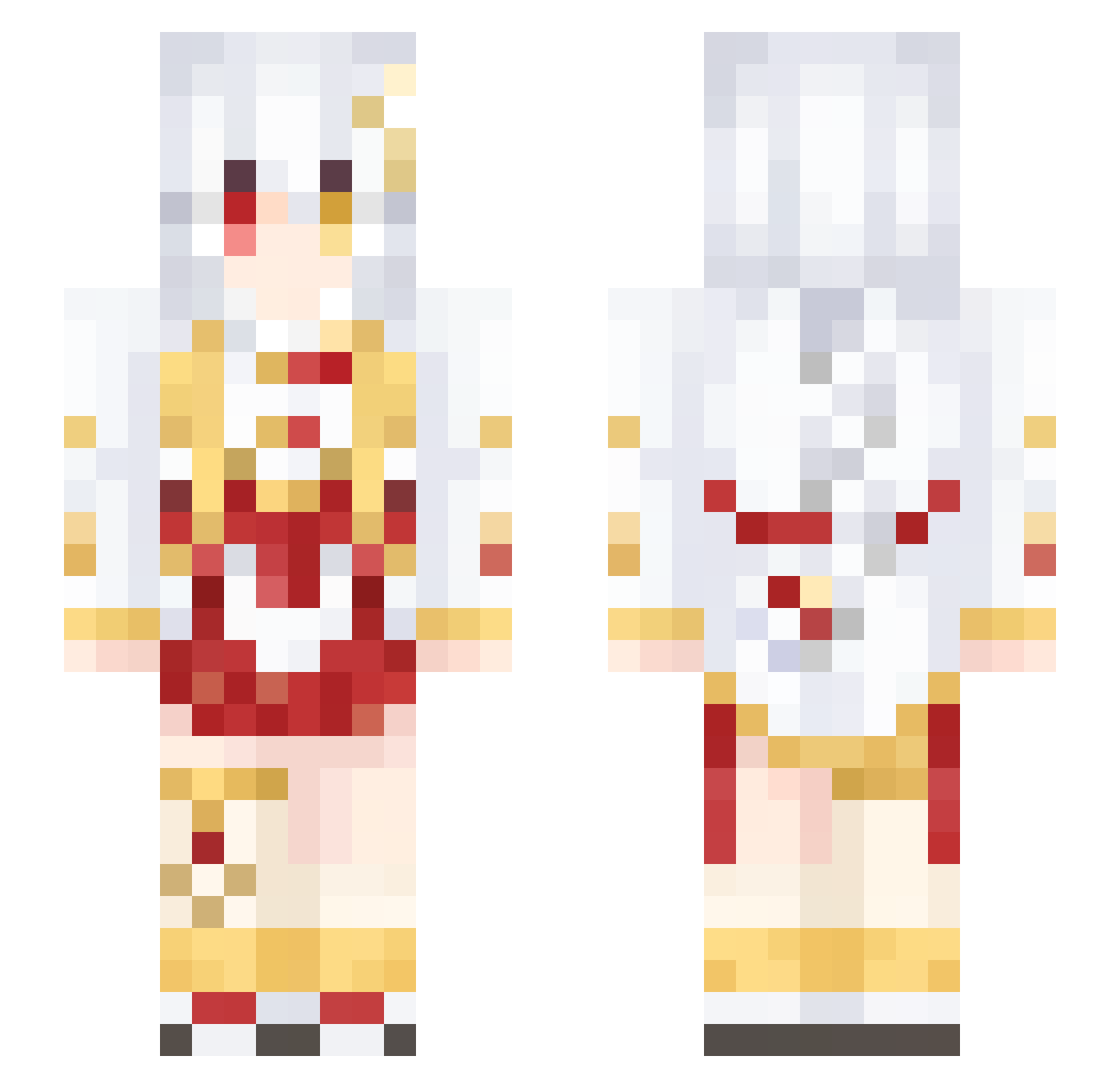 qian1206 Minecraft skin, front and back view