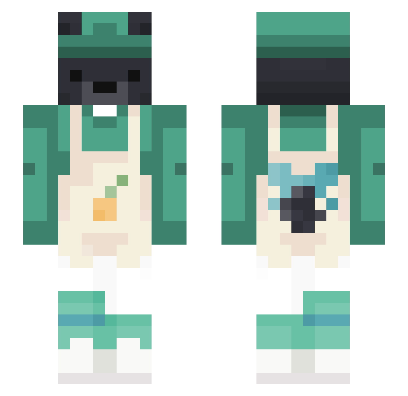 Ming_Jun Minecraft skin, front and back view