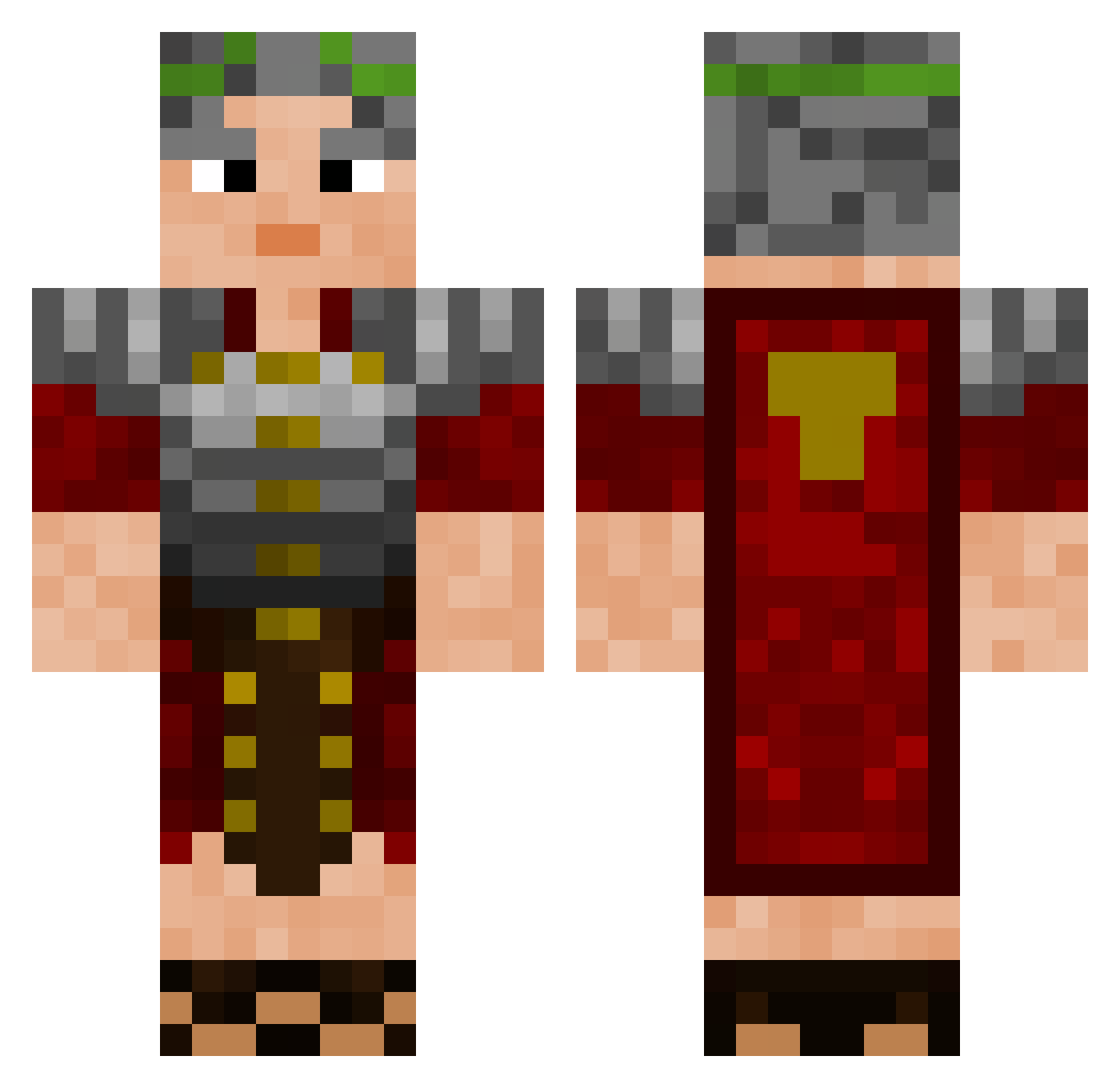 EpicTheDman08 Minecraft skin, front and back view