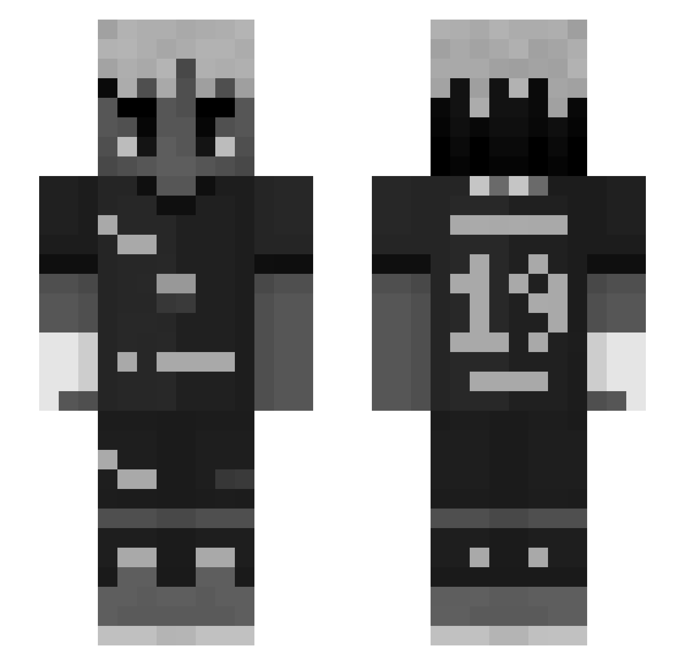 vtaly_ Minecraft skin, front and back view