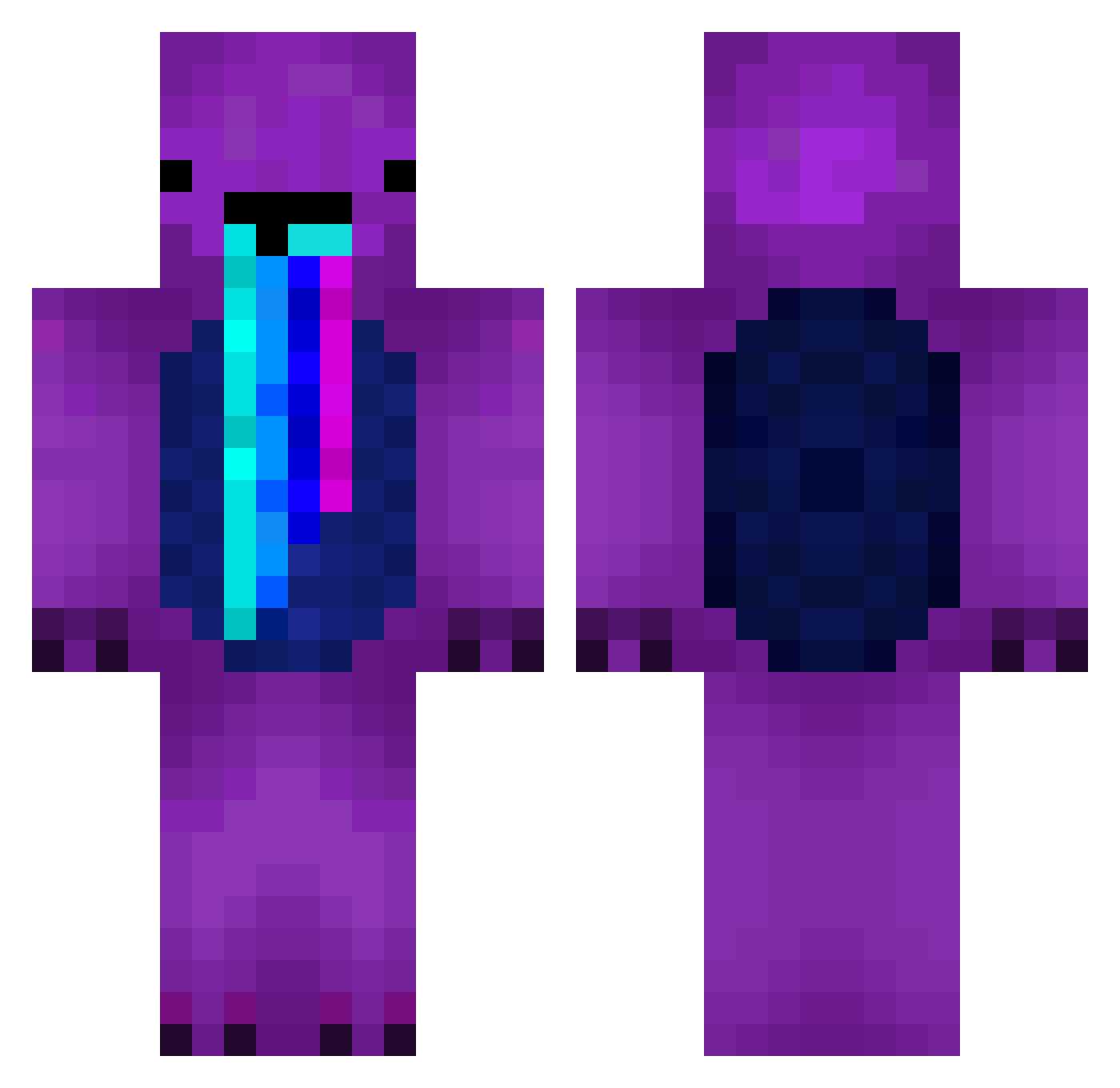 Tymon265 Minecraft skin, front and back view