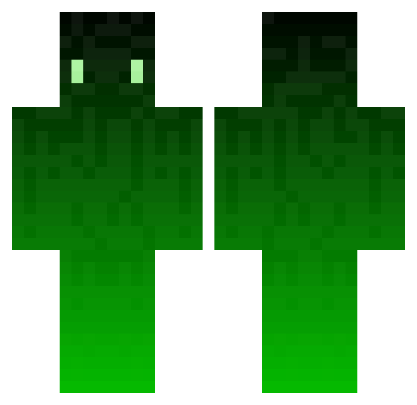 supersnellesaus Minecraft skin, front and back view