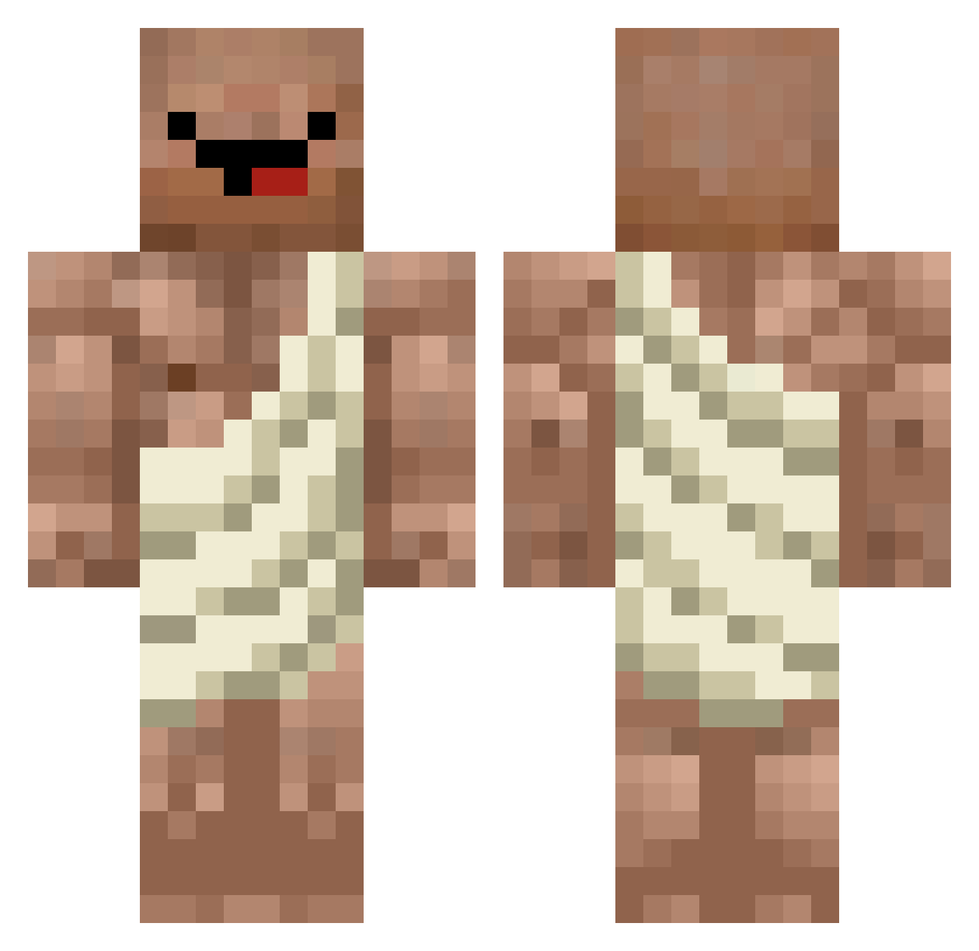 D_LIT Minecraft skin, front and back view