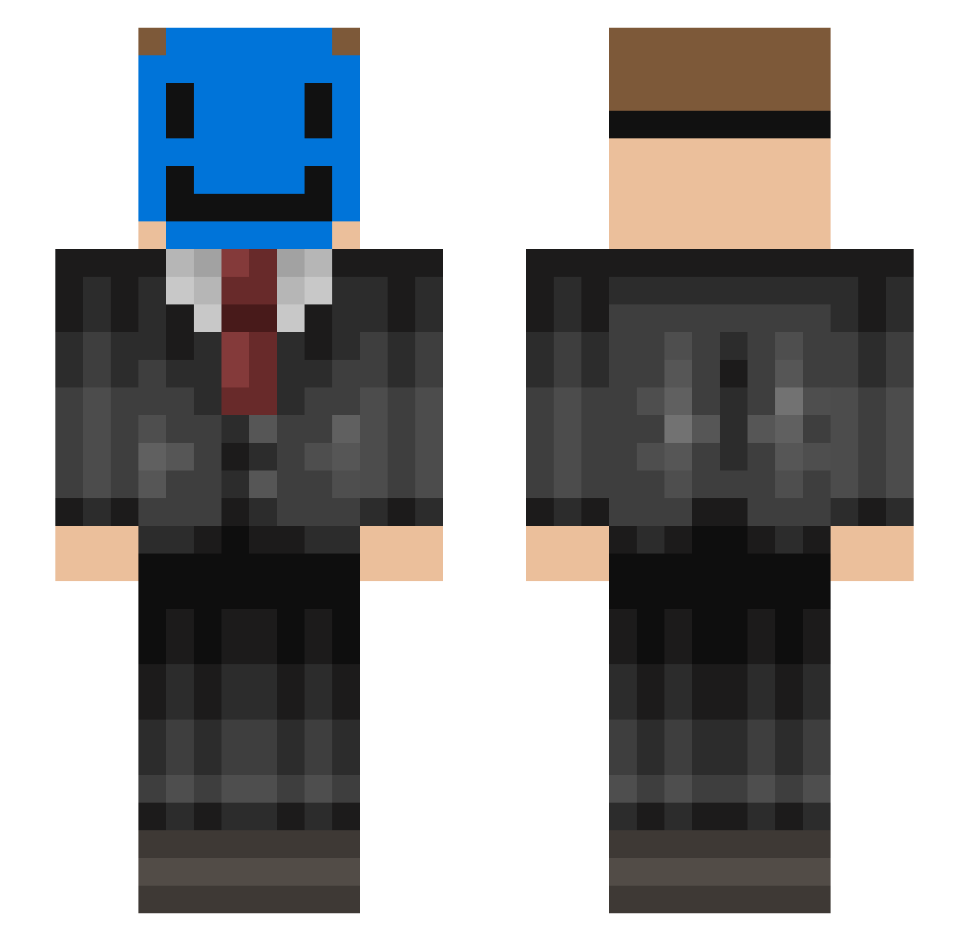 _EmerytMajtas_ Minecraft skin, front and back view