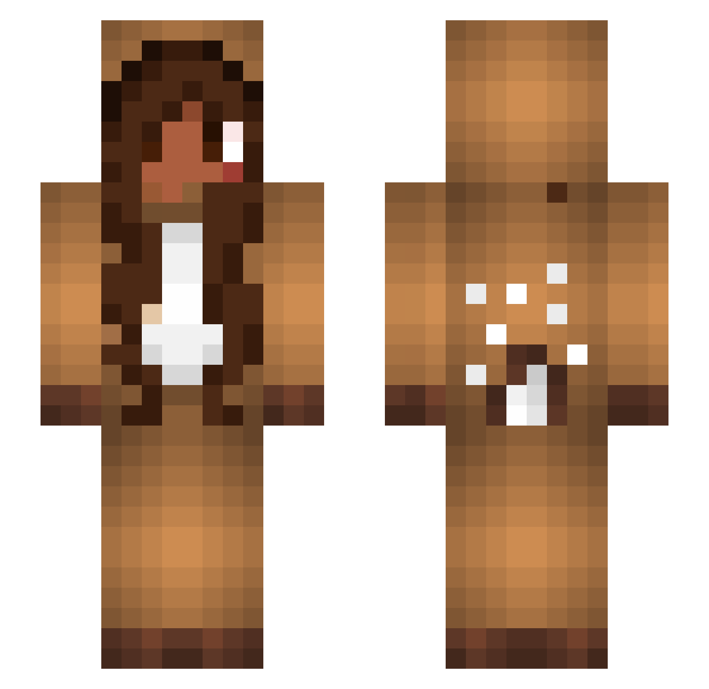 LoloProlo Minecraft skin, front and back view