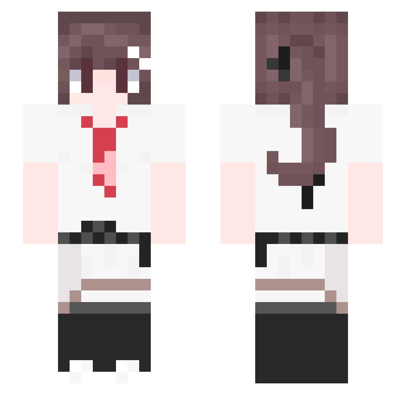 santiuguz Minecraft skin, front and back view