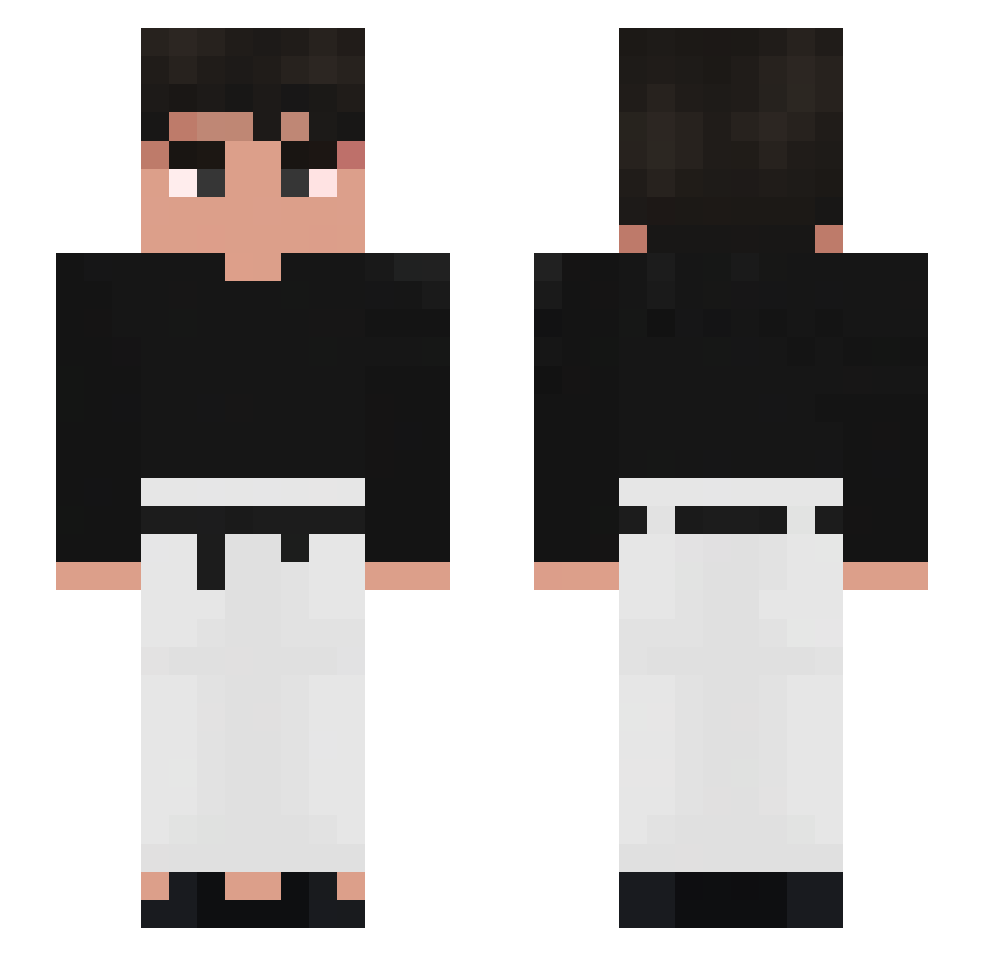 AlertLORENZO Minecraft skin, front and back view