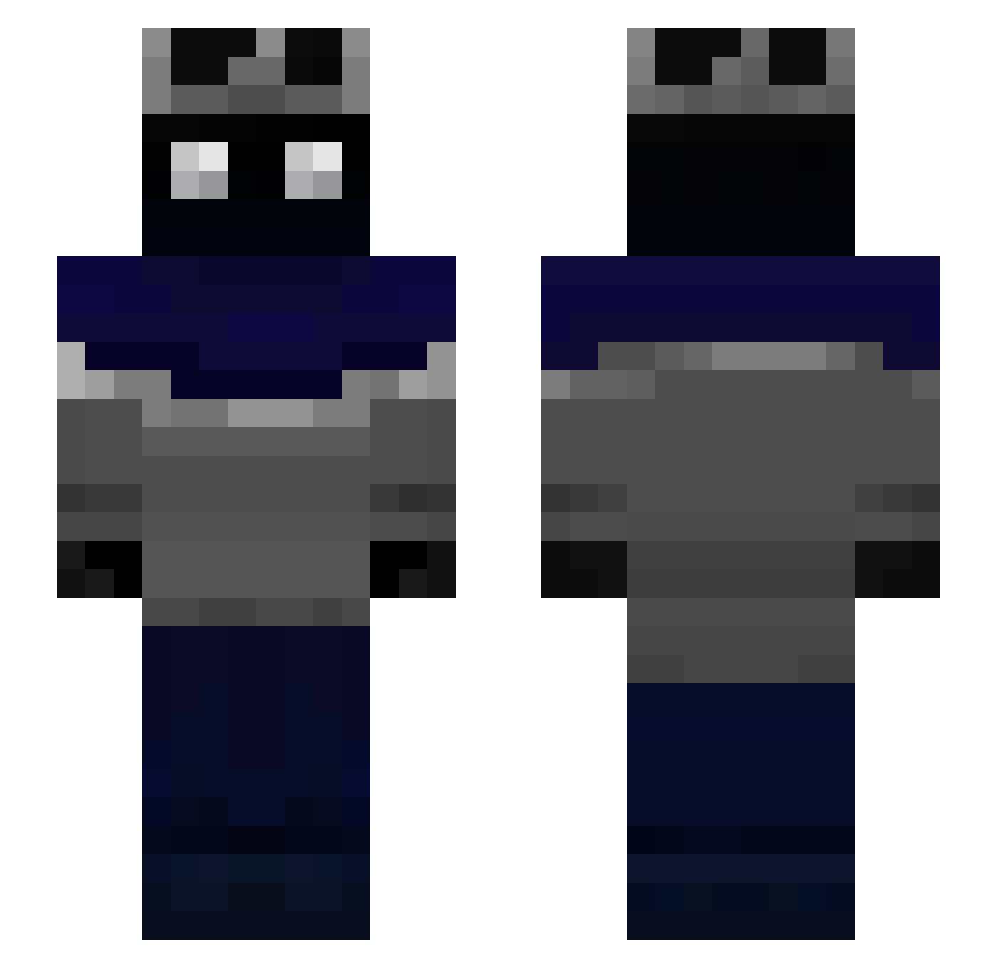 Baboni9090 Minecraft skin, front and back view