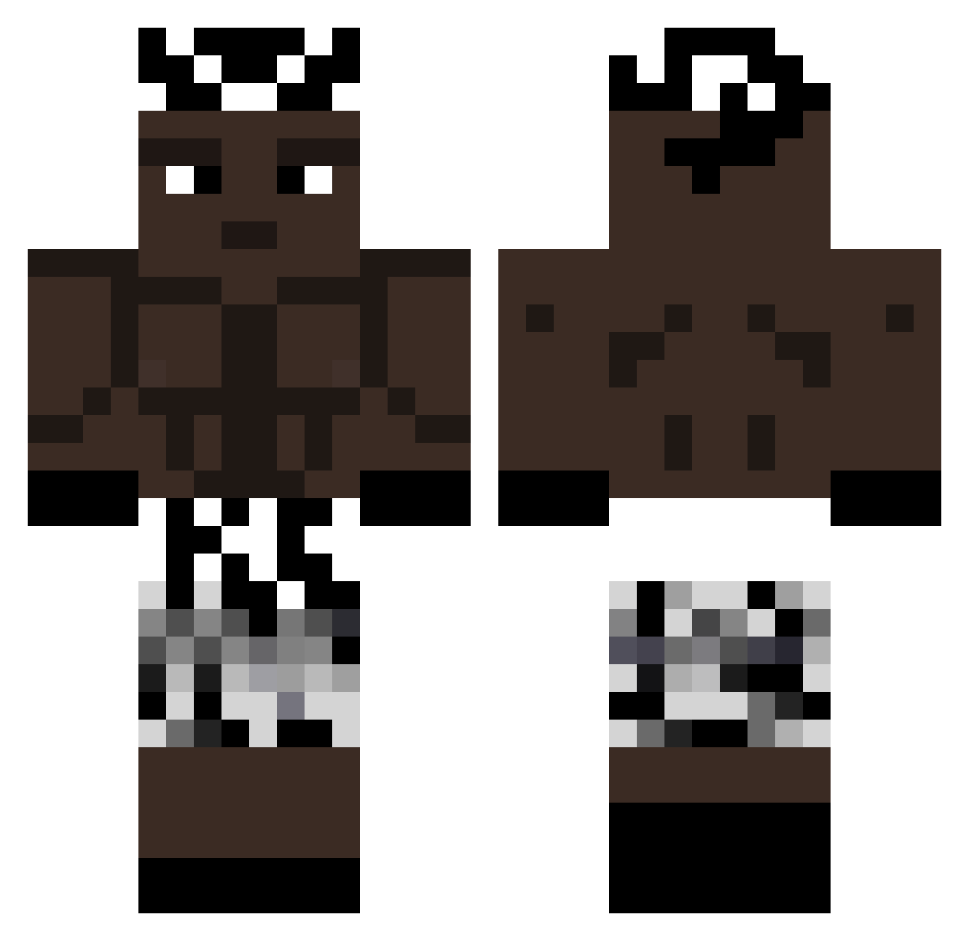 Captain_KSI_BULK Minecraft skin, front and back view
