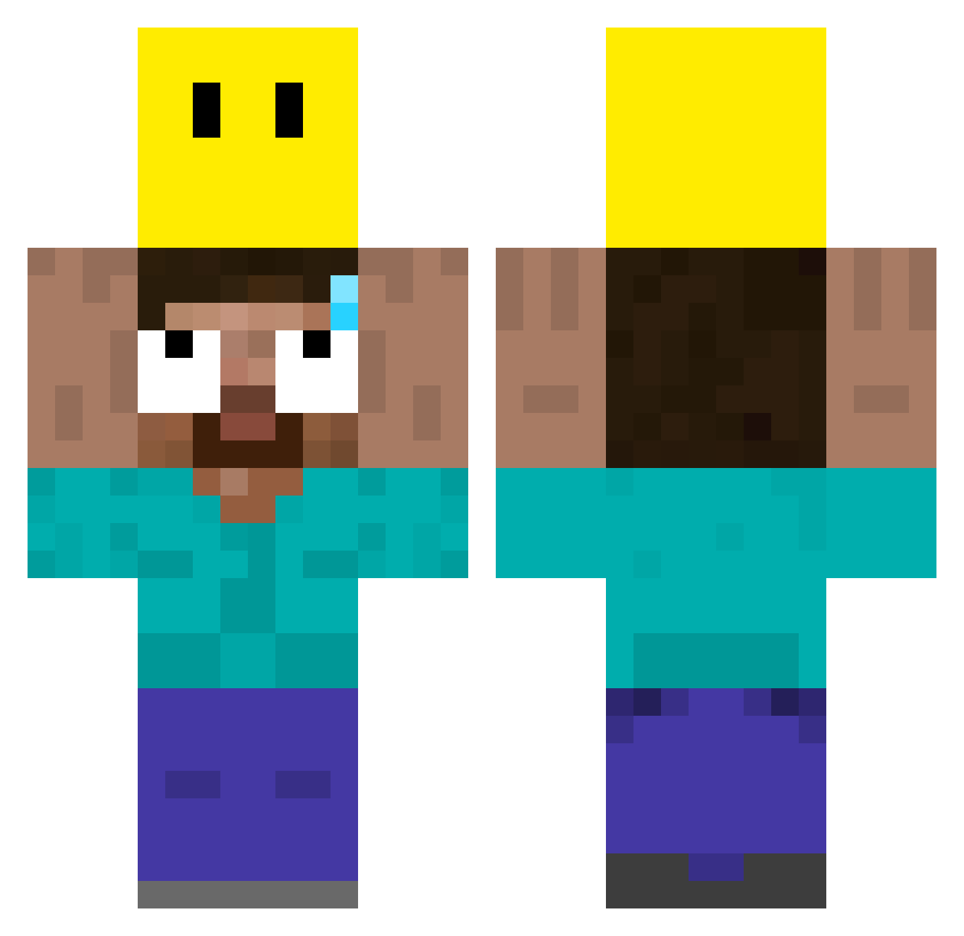 choigaram0914 Minecraft skin, front and back view