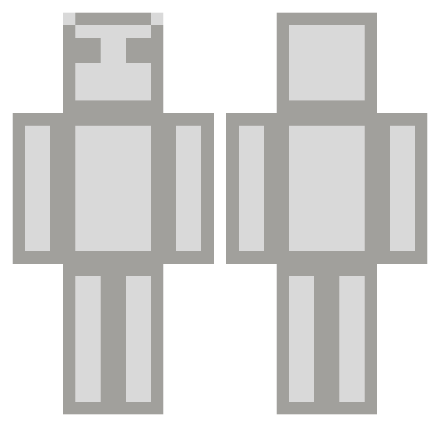 The_real_croc Minecraft skin, front and back view