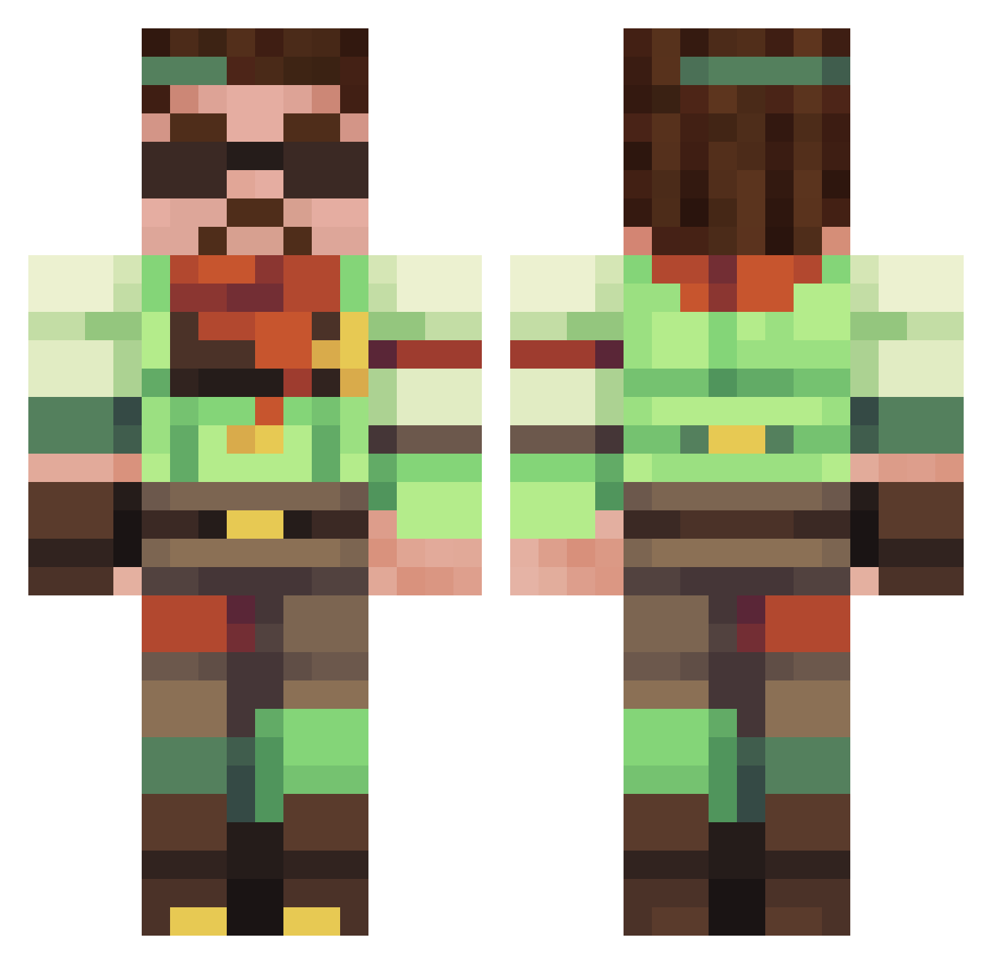 StephanFiedler Minecraft skin, front and back view