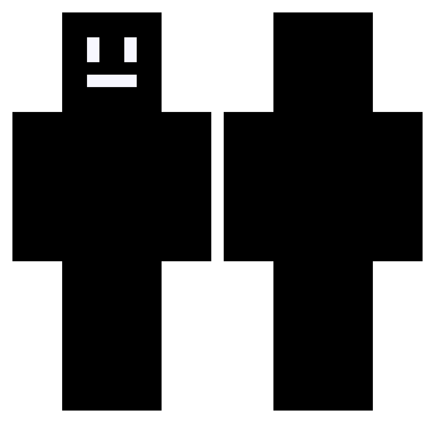 Viliac___ Minecraft skin, front and back view