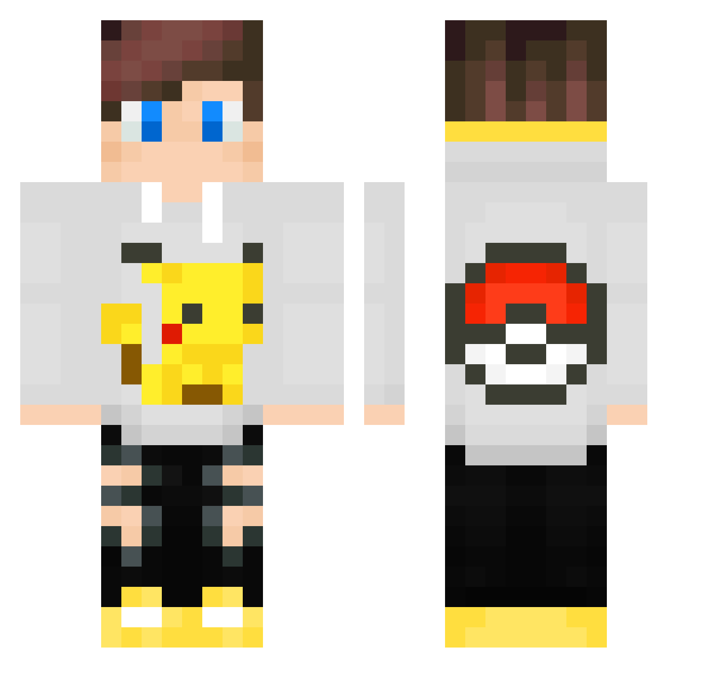 betalpha251 Minecraft skin, front and back view