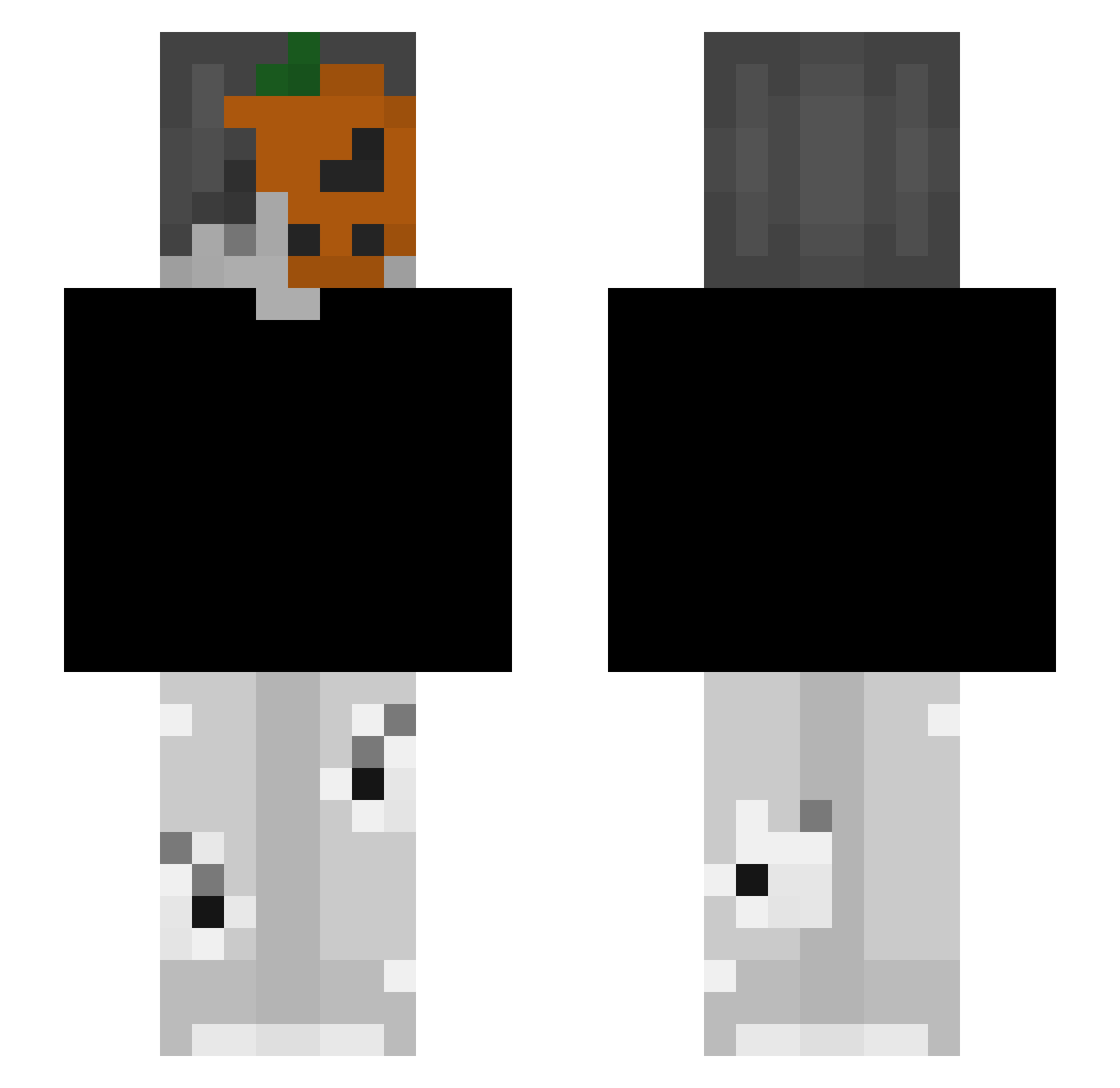 W4sKnijper Minecraft skin, front and back view