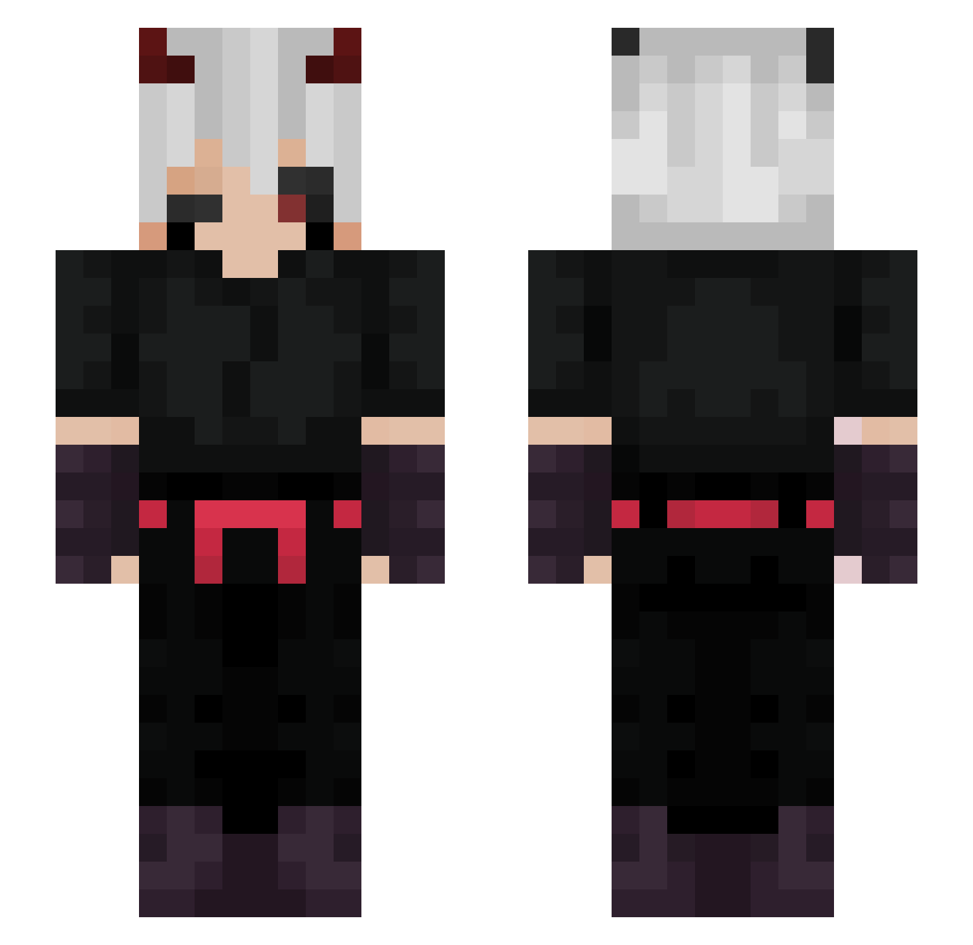 jacus33 Minecraft skin, front and back view
