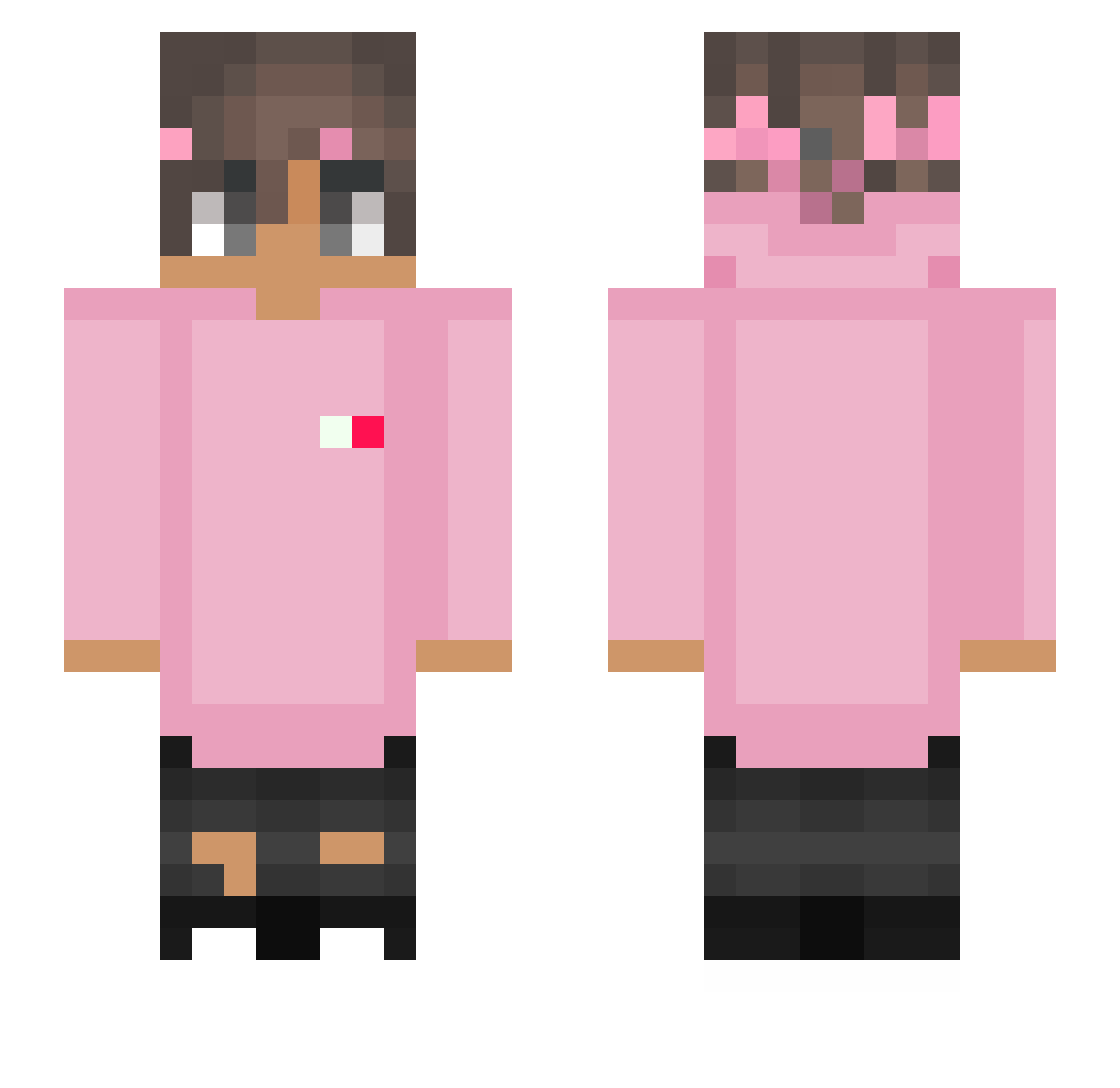 skeatchernsk Minecraft skin, front and back view