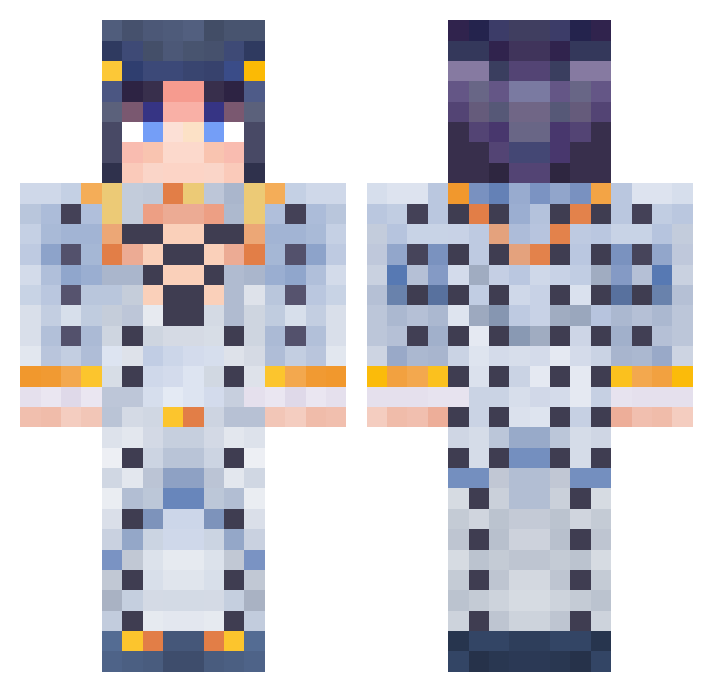 LilGopn1k Minecraft skin, front and back view