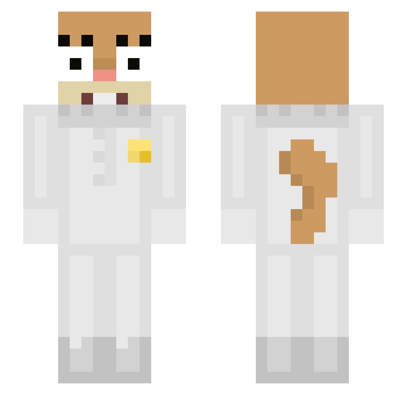 cardc4ptor Minecraft skin, front and back view