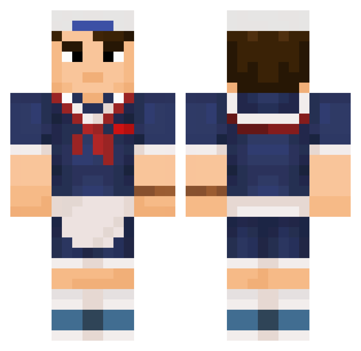 iiitrippy Minecraft skin, front and back view