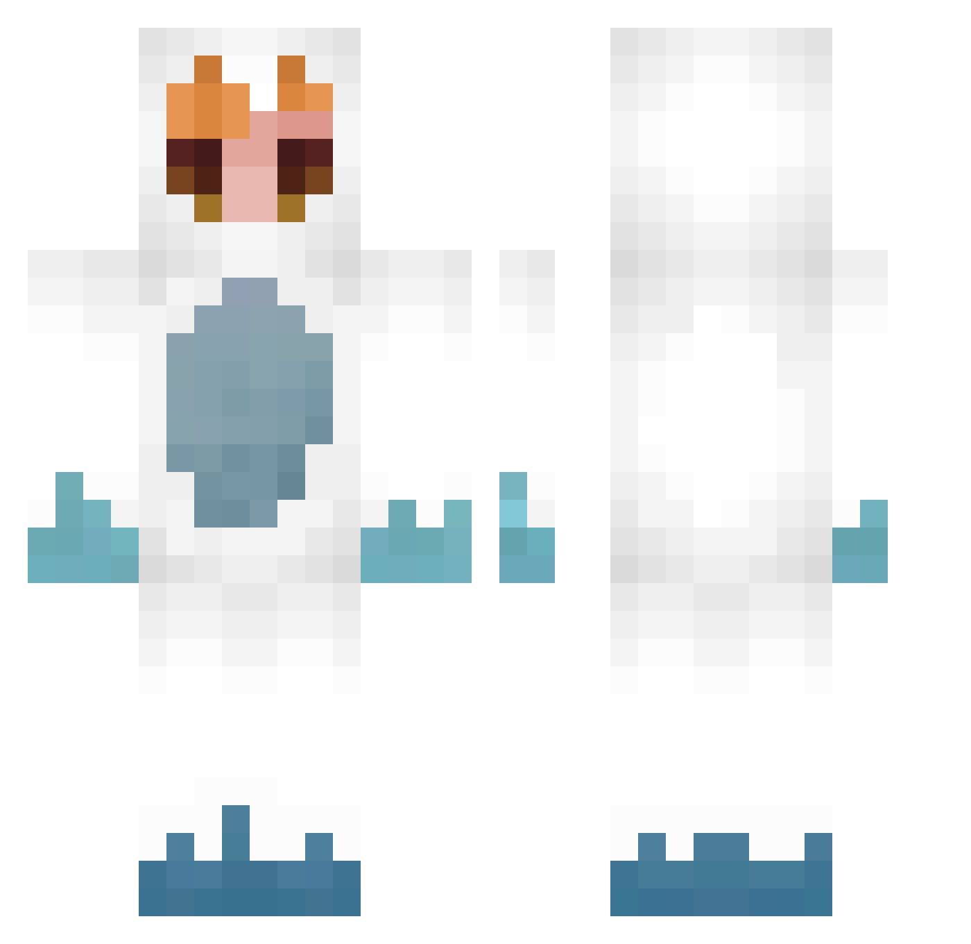 Kevinrules_ Minecraft skin, front and back view