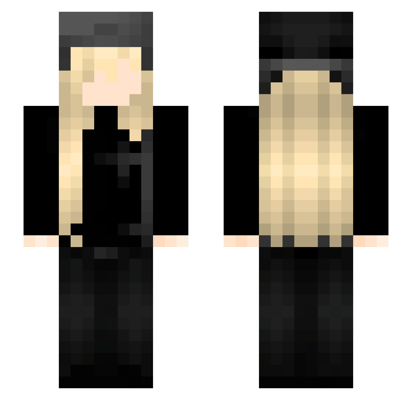 issbrokie_ Minecraft skin, front and back view