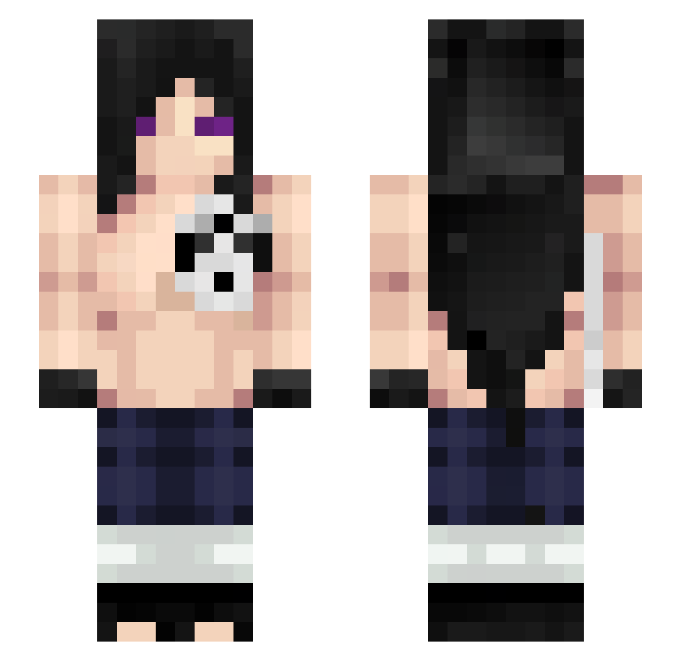 ooDIGGY Minecraft skin, front and back view