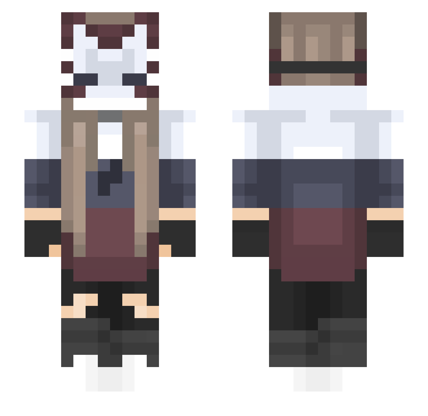 MH28SVH Minecraft skin, front and back view