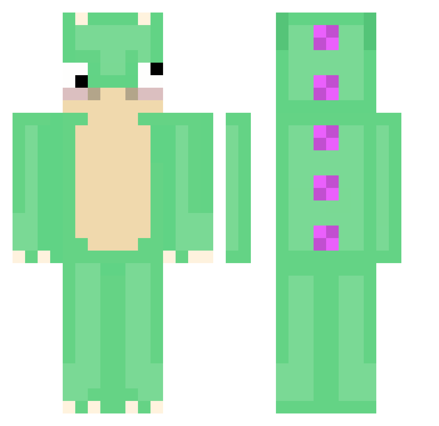 ElOnur Minecraft skin, front and back view