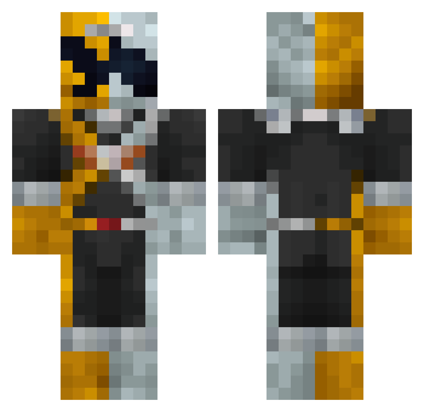 ifsoimmacool Minecraft skin, front and back view