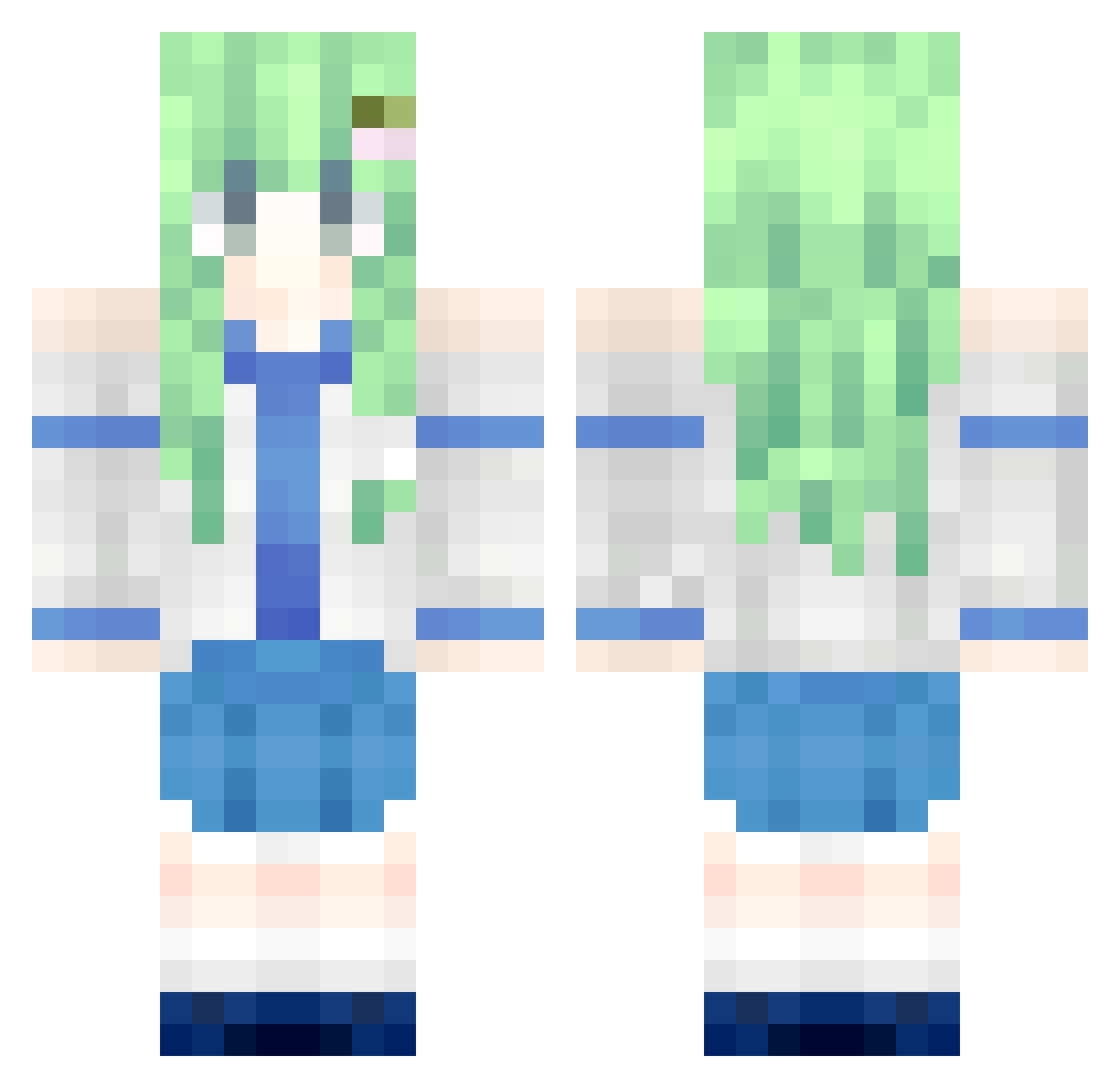 FRice_qaq Minecraft skin, front and back view
