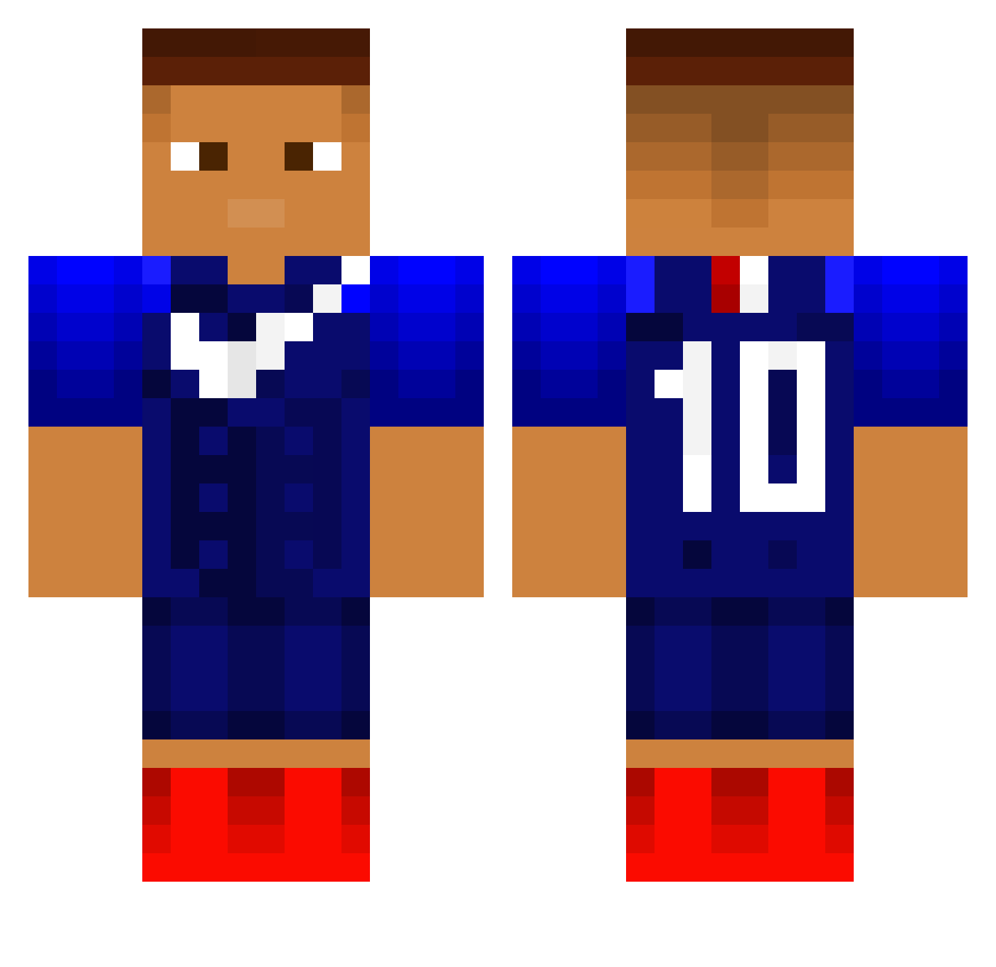 lceInMyVeins Minecraft skin, front and back view