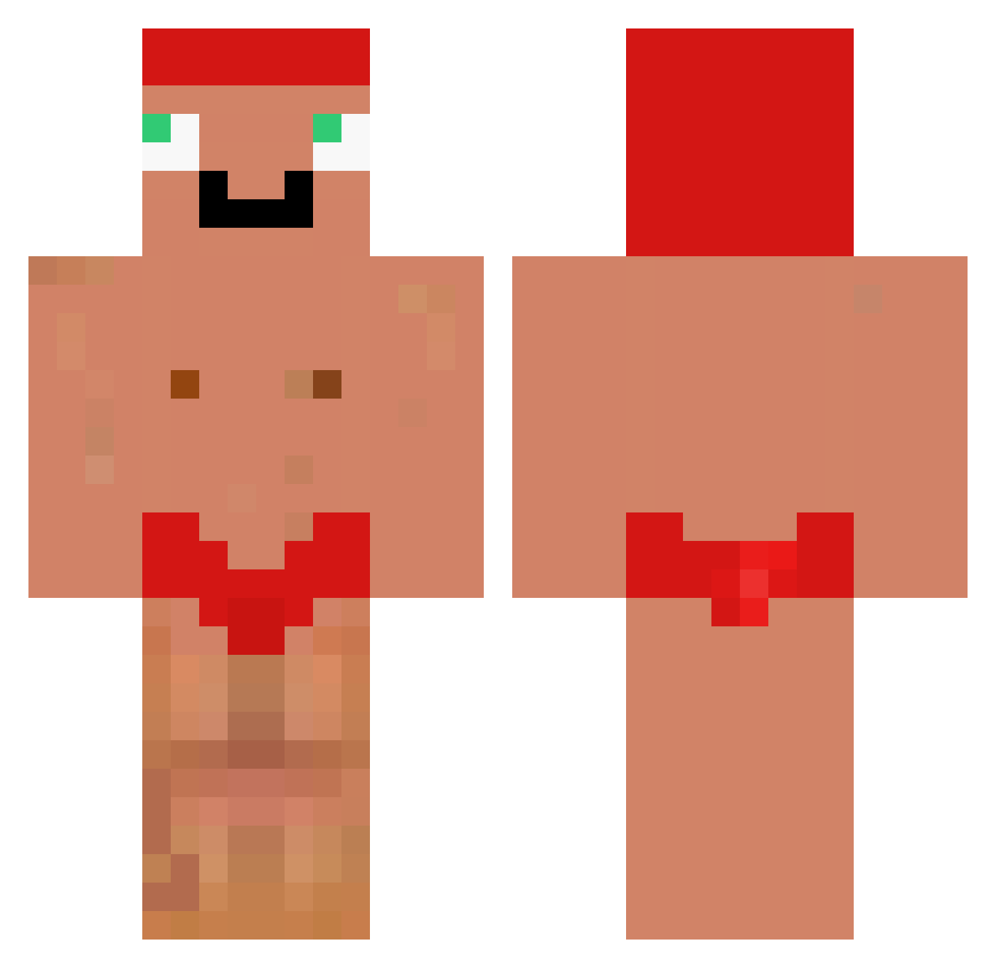 k2rt Minecraft skin, front and back view