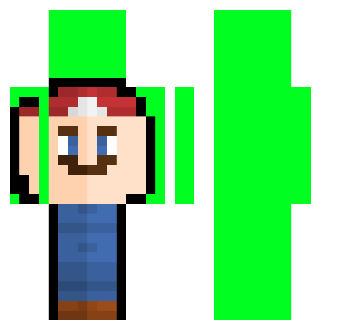 Xx_cebomaster_xX Minecraft skin, front and back view