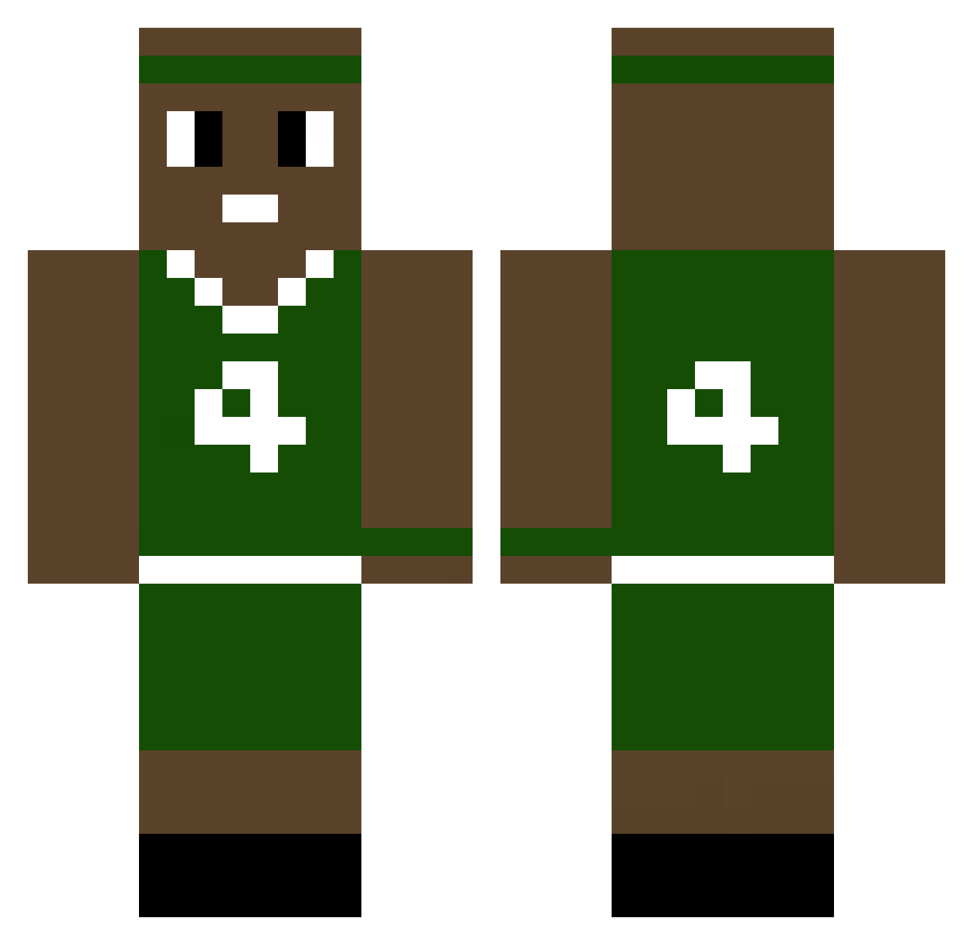 NeedAJuulPod Minecraft skin, front and back view