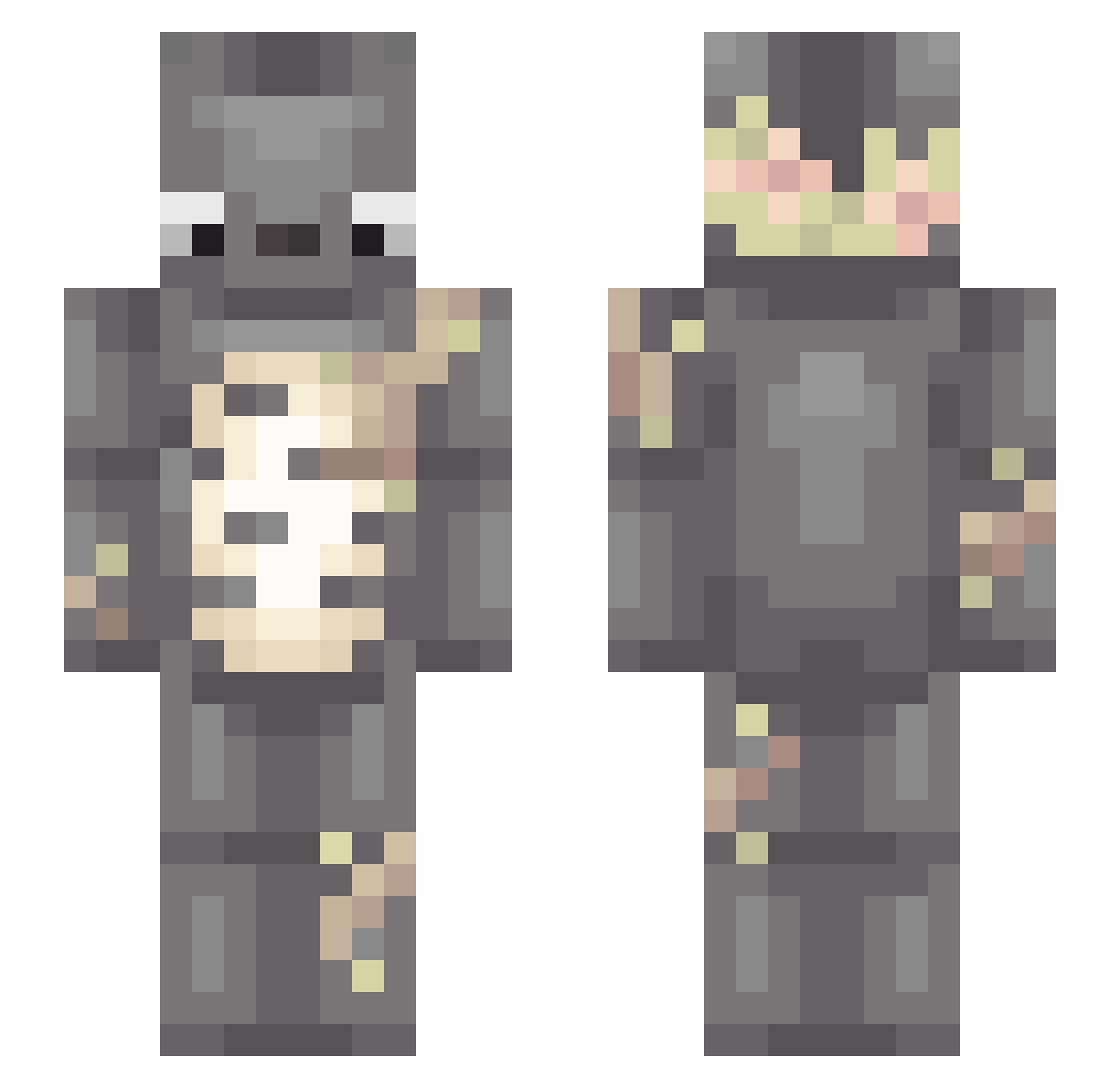 spils Minecraft skin, front and back view