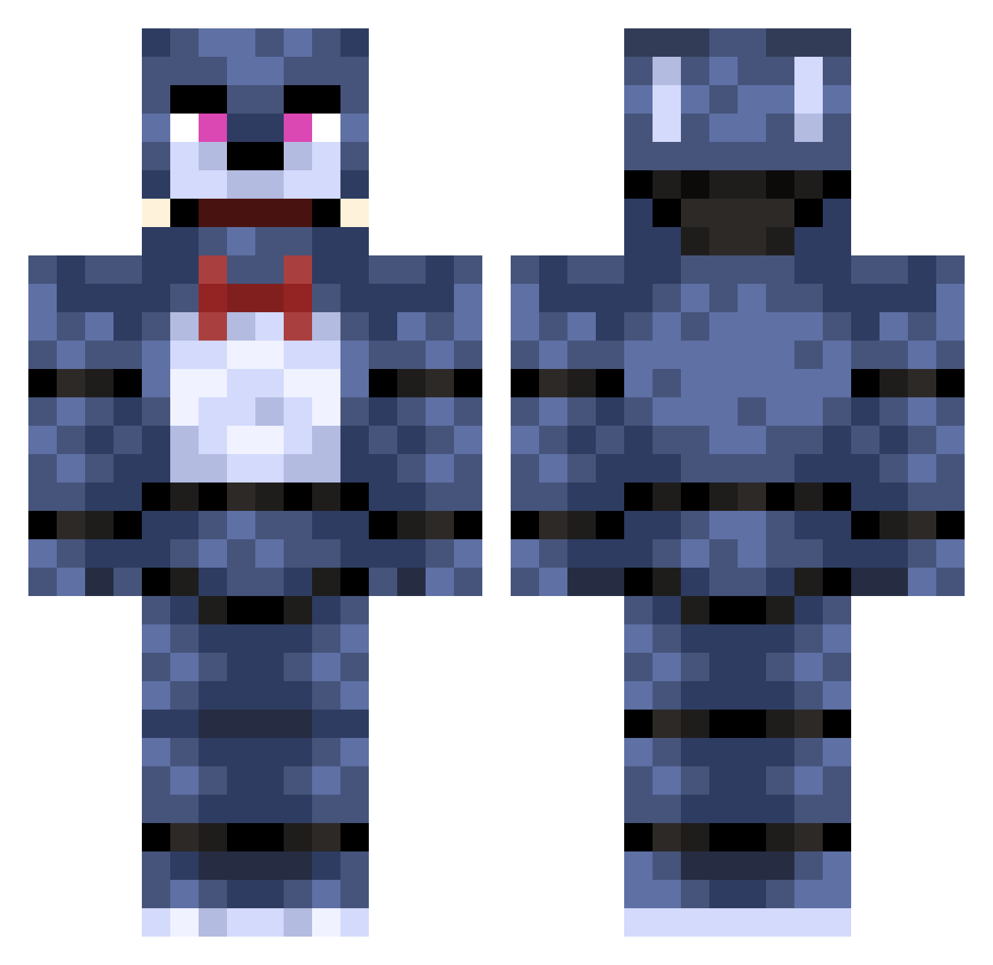 escanorfps Minecraft skin, front and back view