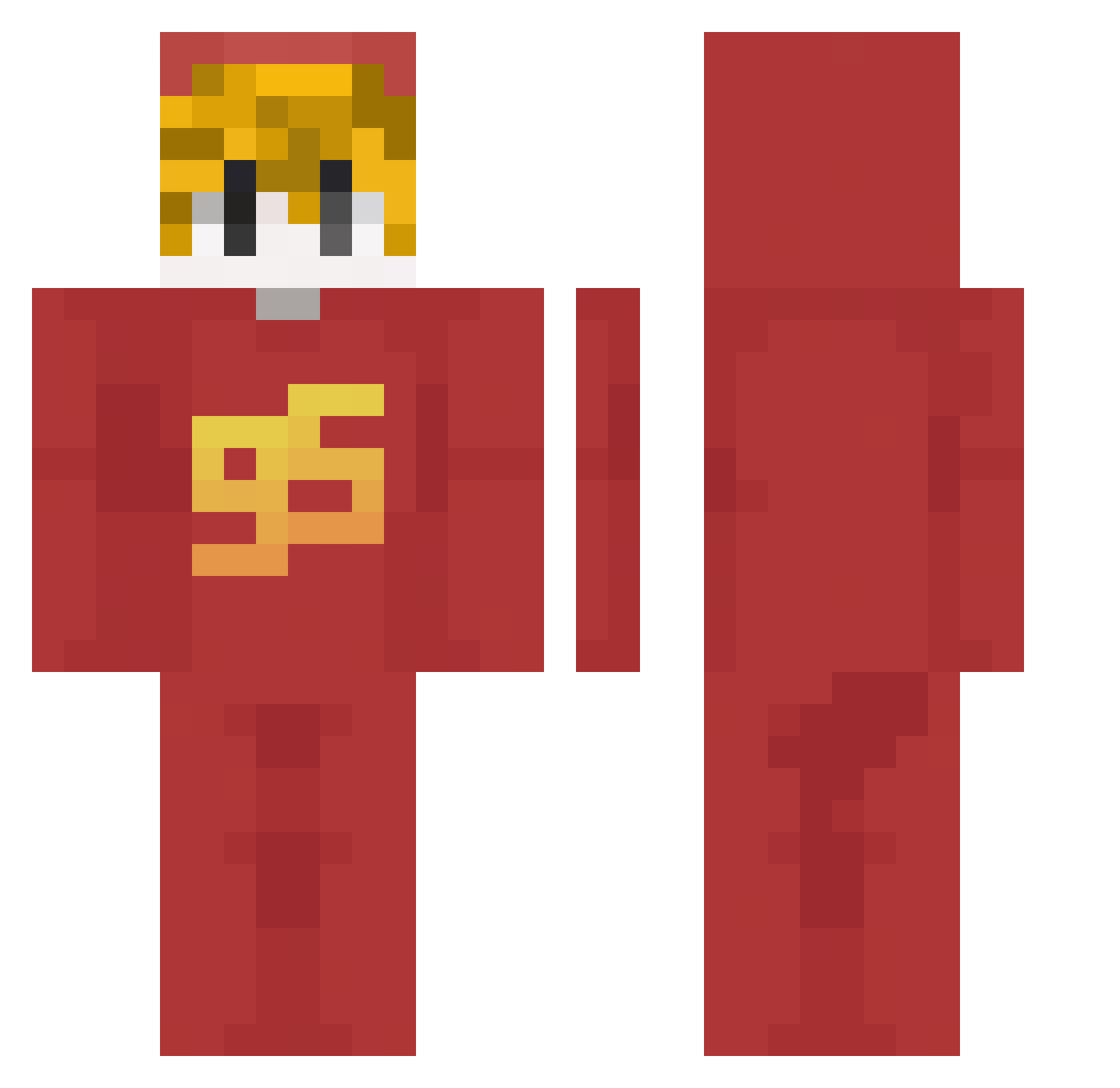 dalzin_BW Minecraft skin, front and back view