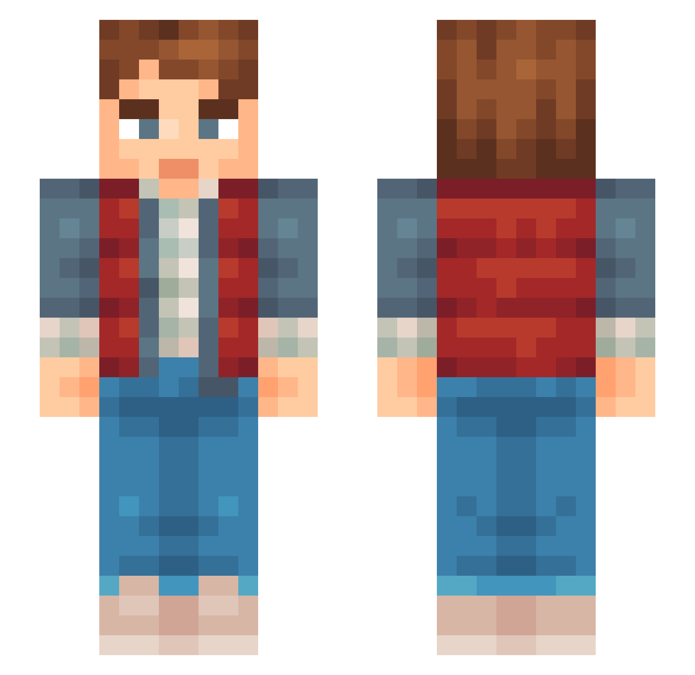 ignBen Minecraft skin, front and back view