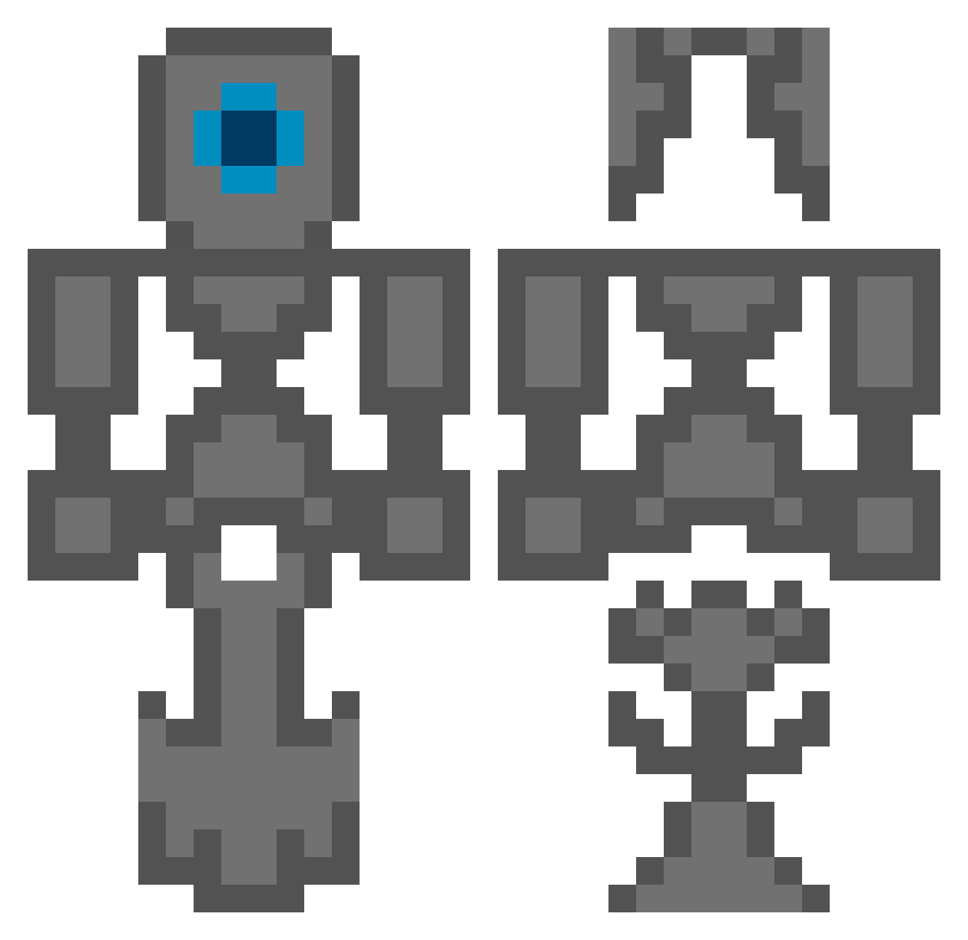 XxGACS Minecraft skin, front and back view