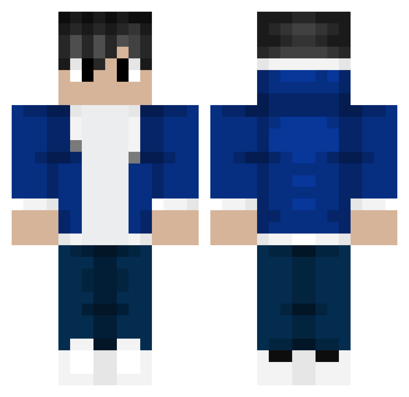 TheSweat25 Minecraft skin, front and back view
