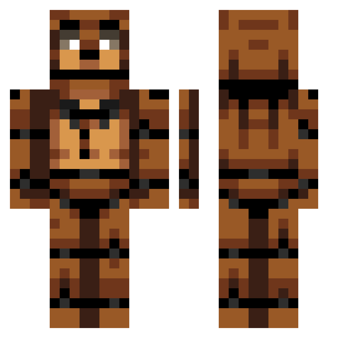 X_Nico7711 Minecraft skin, front and back view