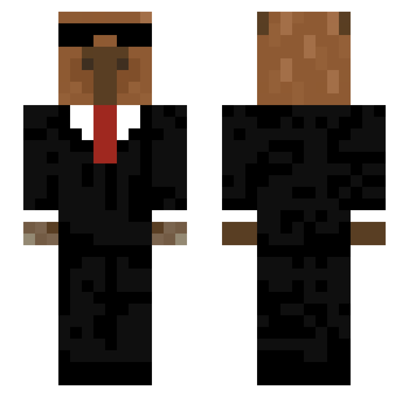 Mati_rolex2015 Minecraft skin, front and back view