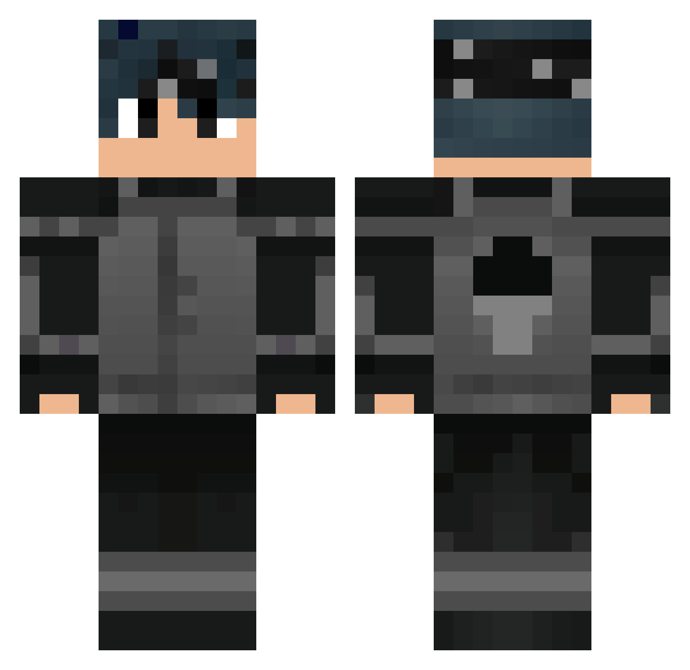 nneevv Minecraft skin, front and back view