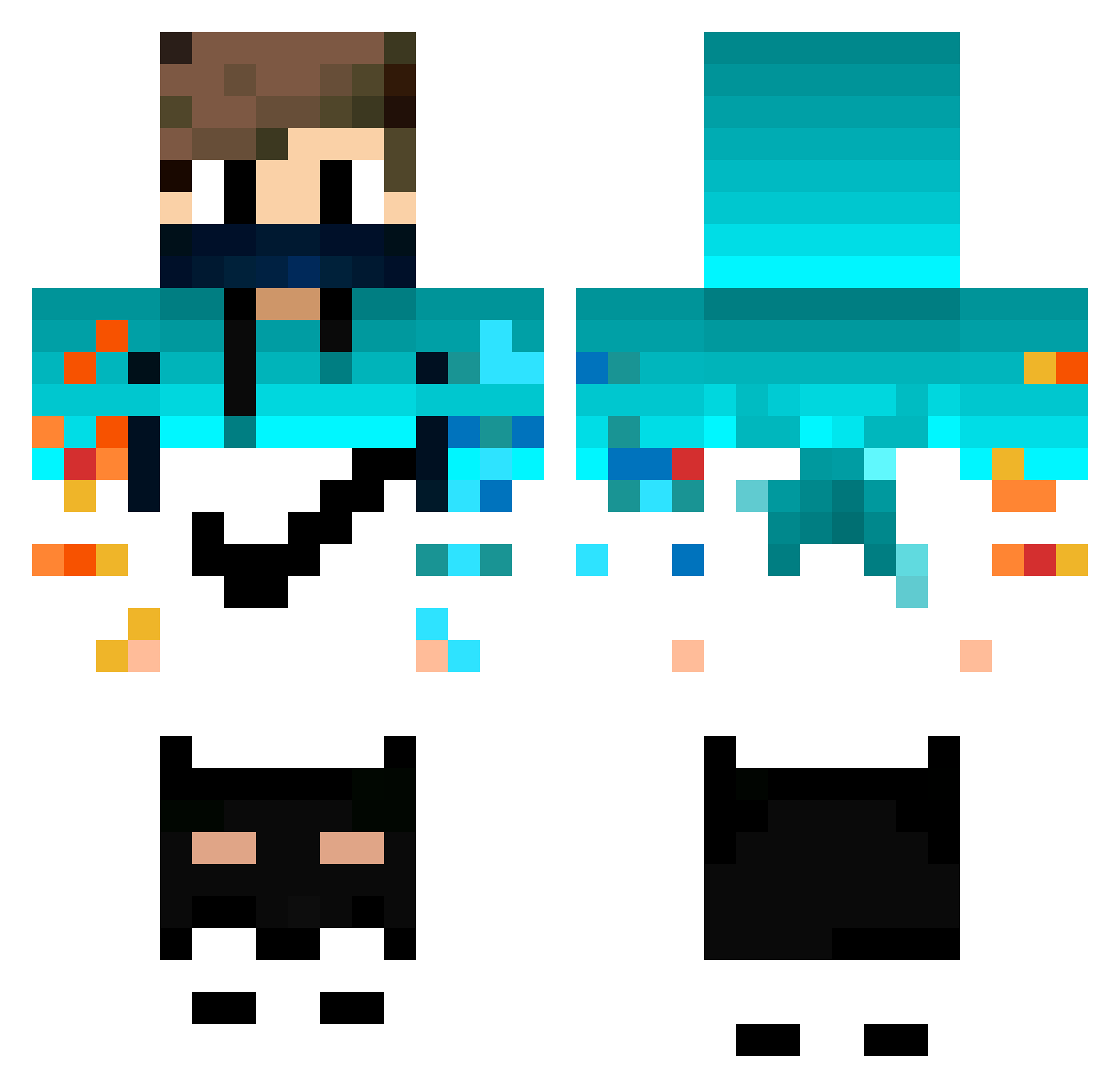 SrJulinho00 Minecraft skin, front and back view