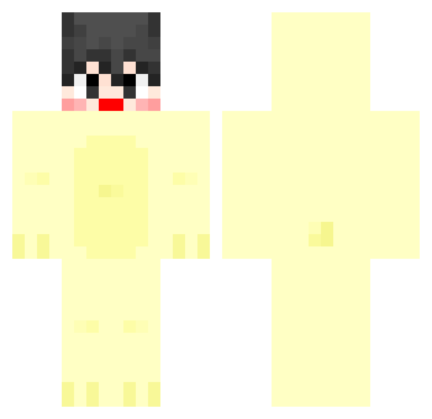 ProGolf Minecraft skin, front and back view