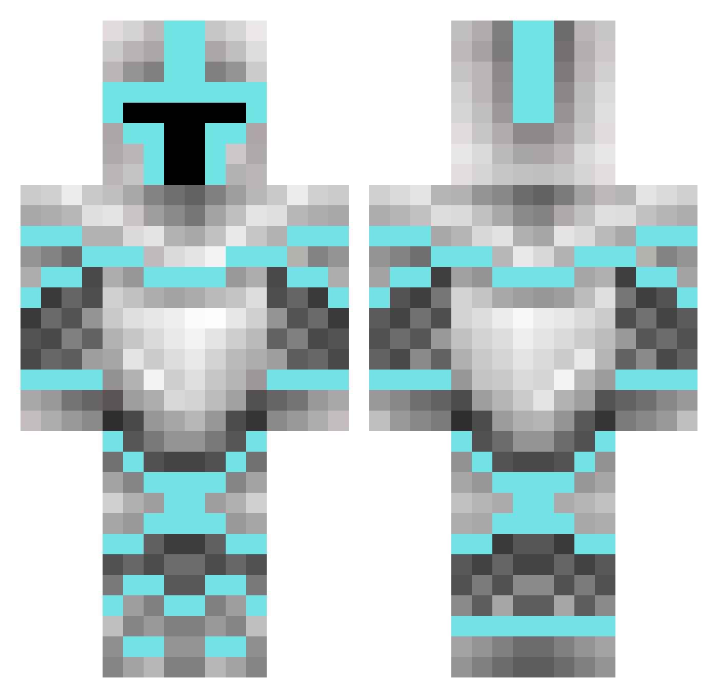 imagineimagineee Minecraft skin, front and back view